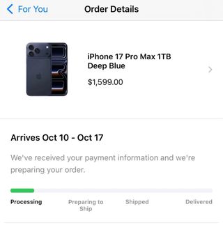 iPhone 17 Pro Max 1TB Azul