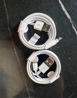 2 Cavi Caricabatterie Originali Apple per iPhone