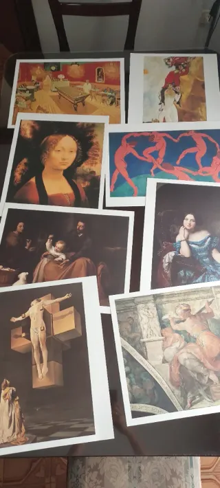 Lote de láminas arte