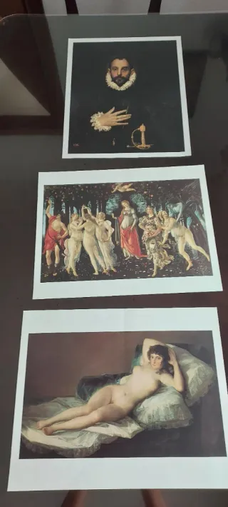 Lote de láminas arte