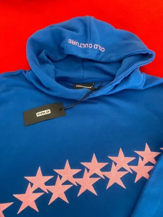 Sudadera Cold Culture Estrellas Azul Rosa