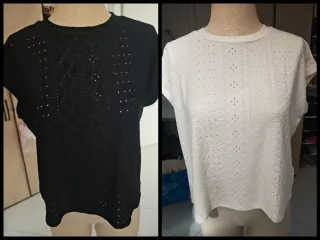 2 Magliette Pimkie Nere e Bianche