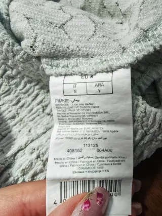 Top Pizzo Pimkie Bianco S