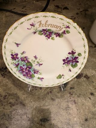 Royal Albert Piatto Febbraio Viole
