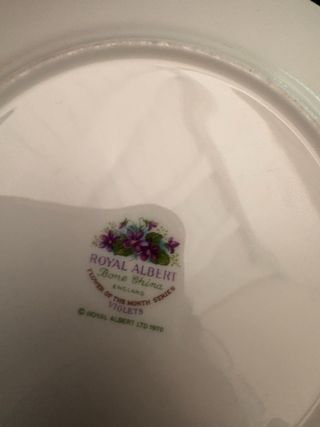 Royal Albert Piatto Febbraio Viole