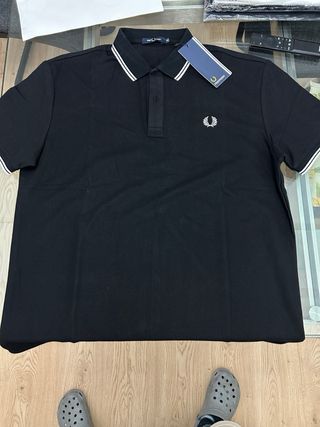 Camiseta Fred Perry Negra Talla XL