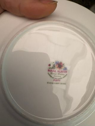 Royal Albert Piatto August Fiori Porcellana