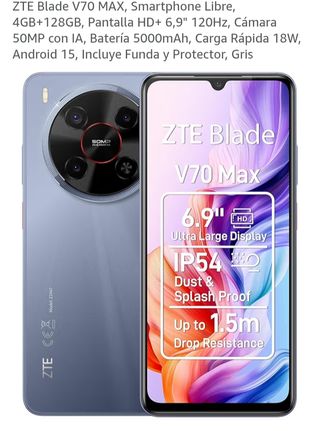 ZTE Blade V70 Max Gris 4GB+128GB