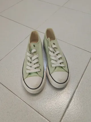 Scarpe tela Pimkie verde acqua