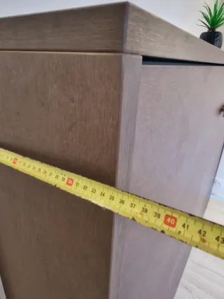 Mueble Cama 135cm Madera y Tela