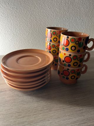 Set Tazzine Caffè Vintage Multicolor