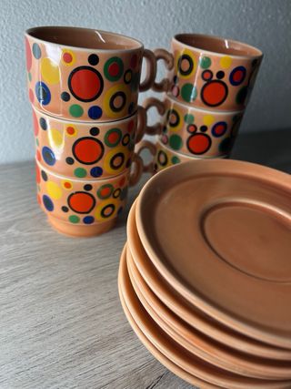 Set Tazzine Caffè Vintage Multicolor