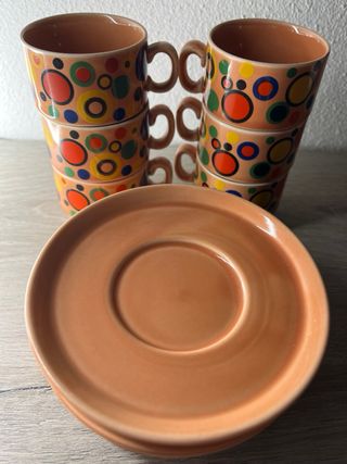 Set Tazzine Caffè Vintage Multicolor