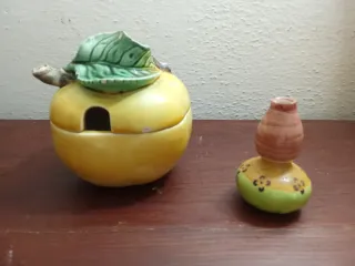 Conjunto açucareiro e miniatura