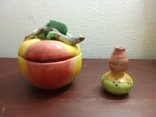 Conjunto açucareiro e miniatura