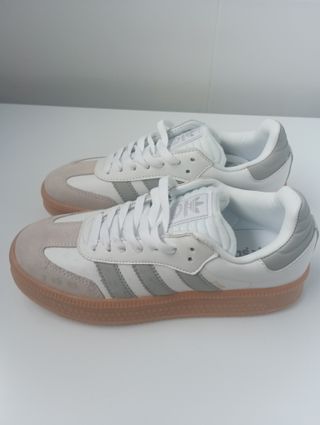 Adidas Samba Sapatilhas Branco e Cinza