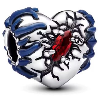 Charm Stranger Things Corazón Rojo y Azul