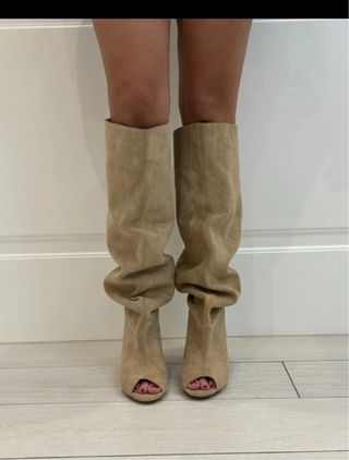 Stivali donna beige Tg 40 nuovo