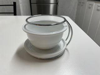 Set Fondue Porcelana y Metal