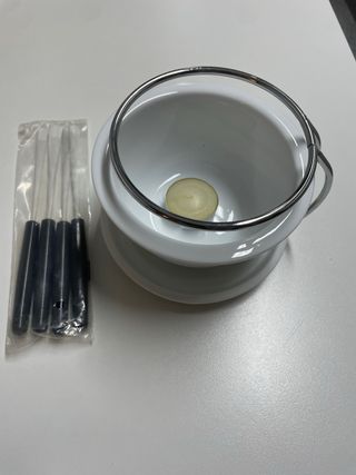 Set Fondue Porcelana y Metal