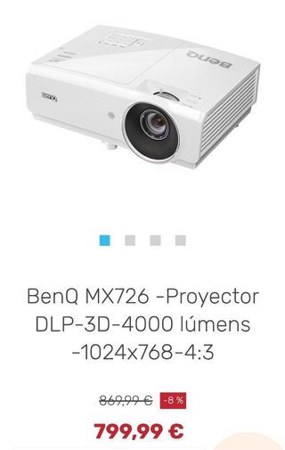 BenQ MX726 Proyector DLP 3D