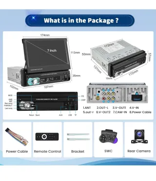Radio Coche Pantalla 7 MP5 USB/AUX