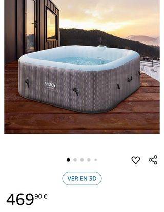 Arebos Spa hidromasaje 2400W | Piscina exterior