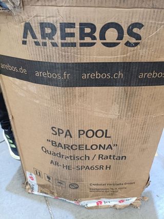 Arebos Spa hidromasaje 2400W | Piscina exterior
