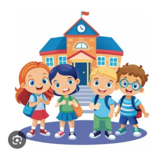 Una mujer concoche para llevar misniño al colegio.