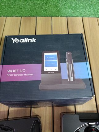 Yealink WH67 Auricular Inalámbrico DECT con Base