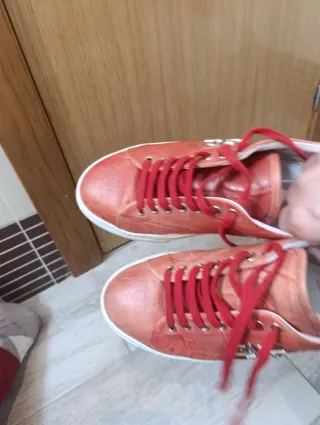 Zapatillas Philipp Plein Naranja y Rojo