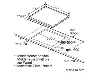 Siemens EA645GE17 - Placa de cocina vitrocerámica