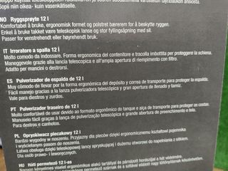 GARDENA PULVERIZADOR DE Espalda 12 L Lanza DE PULVERIZADO TELESCÓPICA MANÓMETRO Incorporado