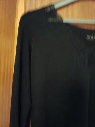 Jersey negro manga larga