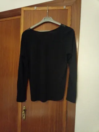 Jersey negro manga larga