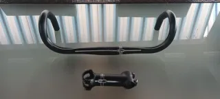 Manillar carretera y potencia Cannondale aluminio