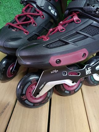 Patines KRF FRS Angel 4x80 negro y burdeos 42