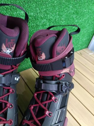Patines KRF FRS Angel 4x80 negro y burdeos 42