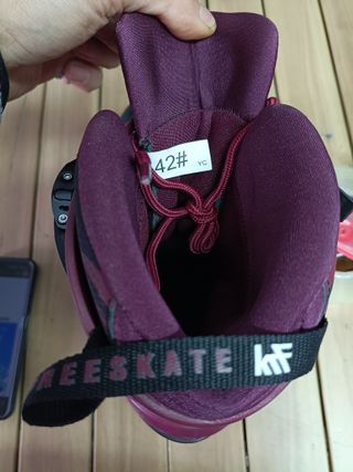 Patines KRF FRS Angel 4x80 negro y burdeos 42