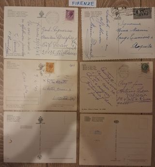 6 Cartoline Firenze Viaggiate
