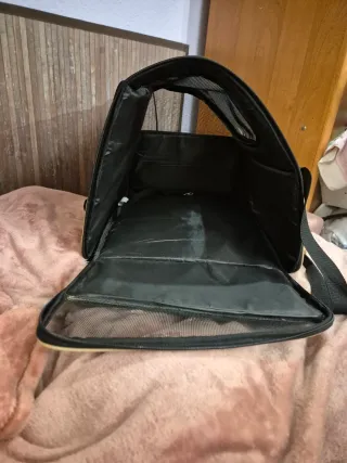 Transportín y cama para mascotas