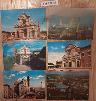 6 Cartoline Viaggiate Firenze