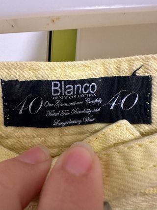 Vaqueros pitillo amarillos Denim Collection