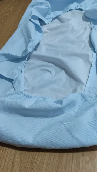 Funda capazo, cubre cuco celeste