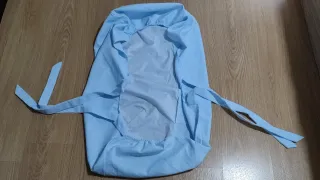 Funda capazo, cubre cuco celeste