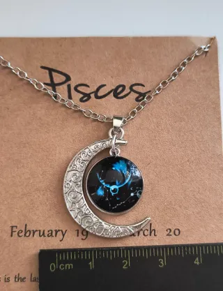 Collana costellazione Pesci con costellazione