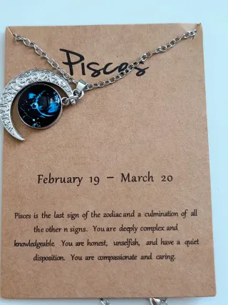 Collana costellazione Pesci con costellazione