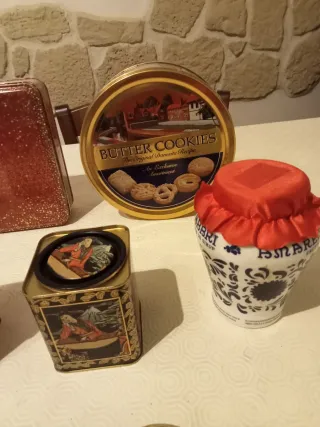 Lotto scatole in latta vintage