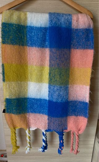 2 bufandas cuadros y pata de gallo