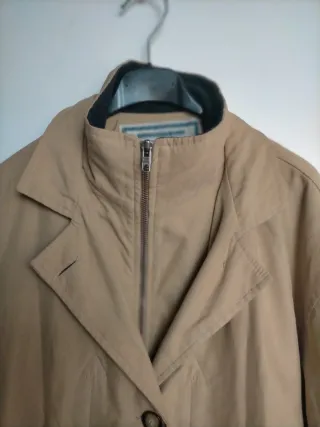 Abrigo gabardina DEPECHE MODE beige mujer